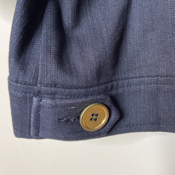 TANJAY Button Front 3/4 Sleeve Denim Jacket - Picture 12 of 13